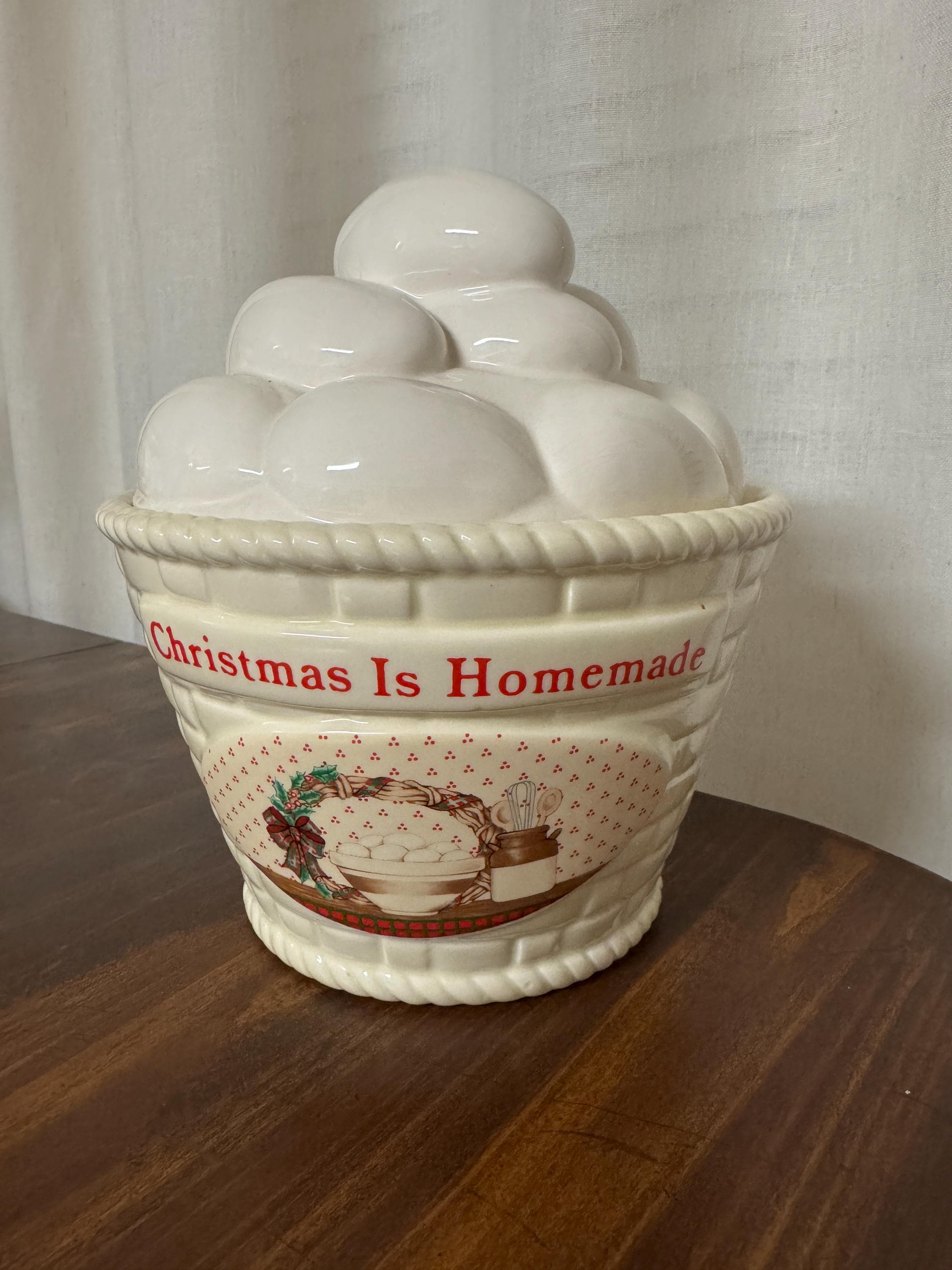 Christmas is Homemade cookie jar