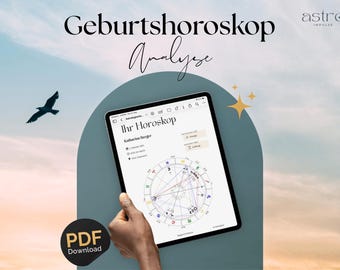 Birth Chart Analysis | Astrology Gifts | Personalized Horoscope Gift | Astrological Personality Analysis | PDF