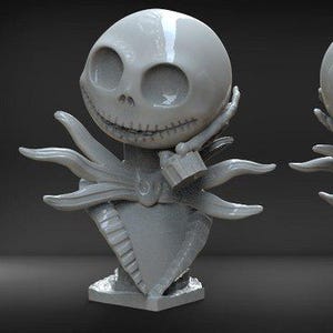 Jack Skellington Bust- STL File 3D