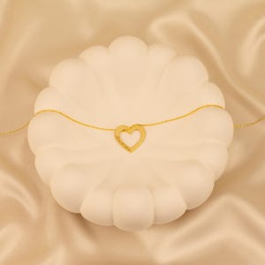Collar de corazón personalizado, joyería hecha a mano, regalo de cumpleaños, collar minimalista, collar con inicial, regalo para mejor amiga, collar con símbolo personalizado