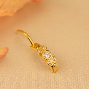 14K Gold Belly Ring • Solid Gold Navel Piercing • Dainty Belly Button Hoop • Hypoallergenic Jewelry Gift •  Birthday Gift •