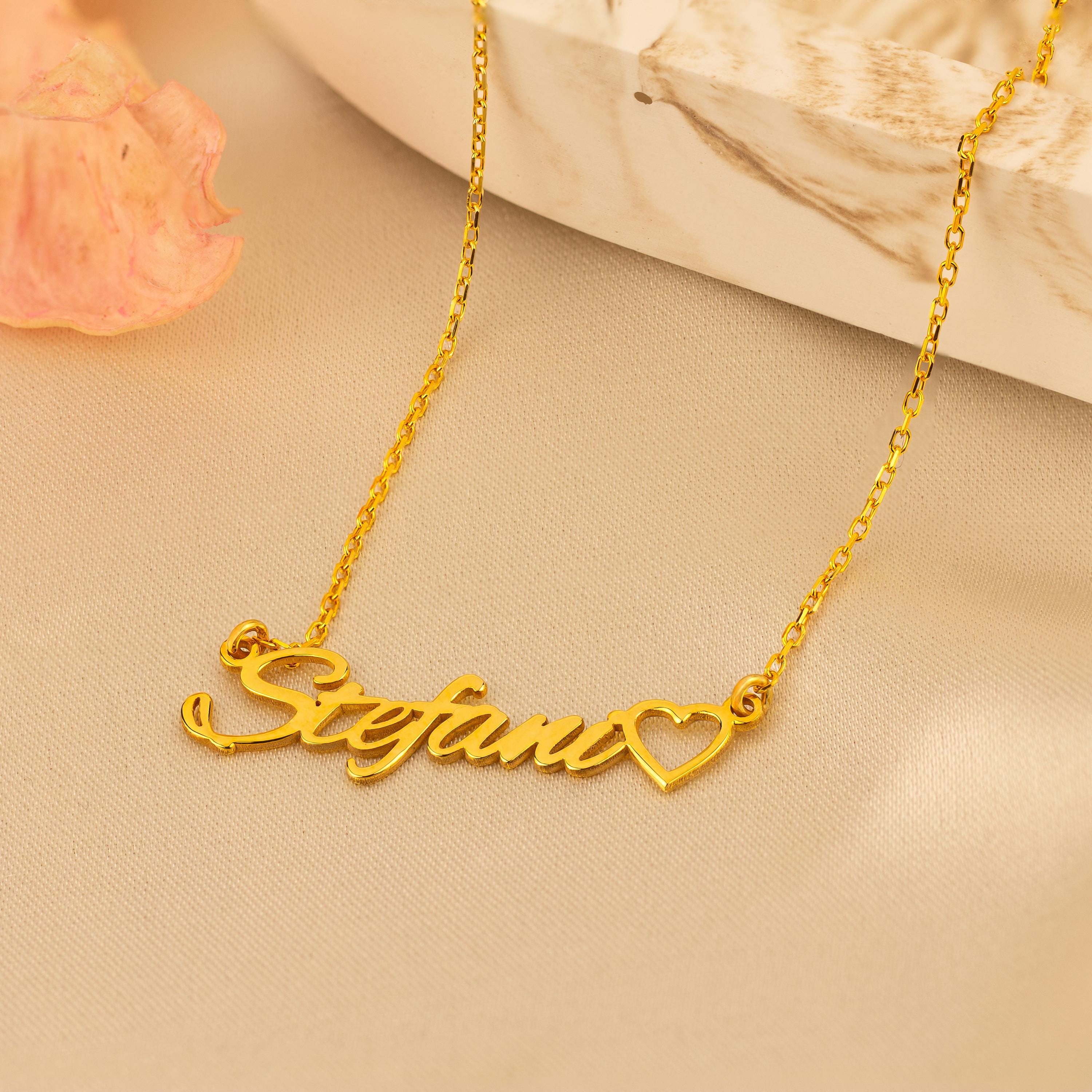 Customized Name Necklace, Minimalist Necklace, Nameplate Necklace, Handmade Jewelry, Best Gifts For Her, Mom Necklace, Birthday Gift.
