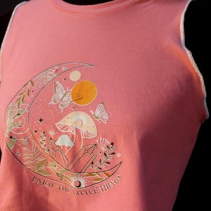 S/M pink handmade crop top