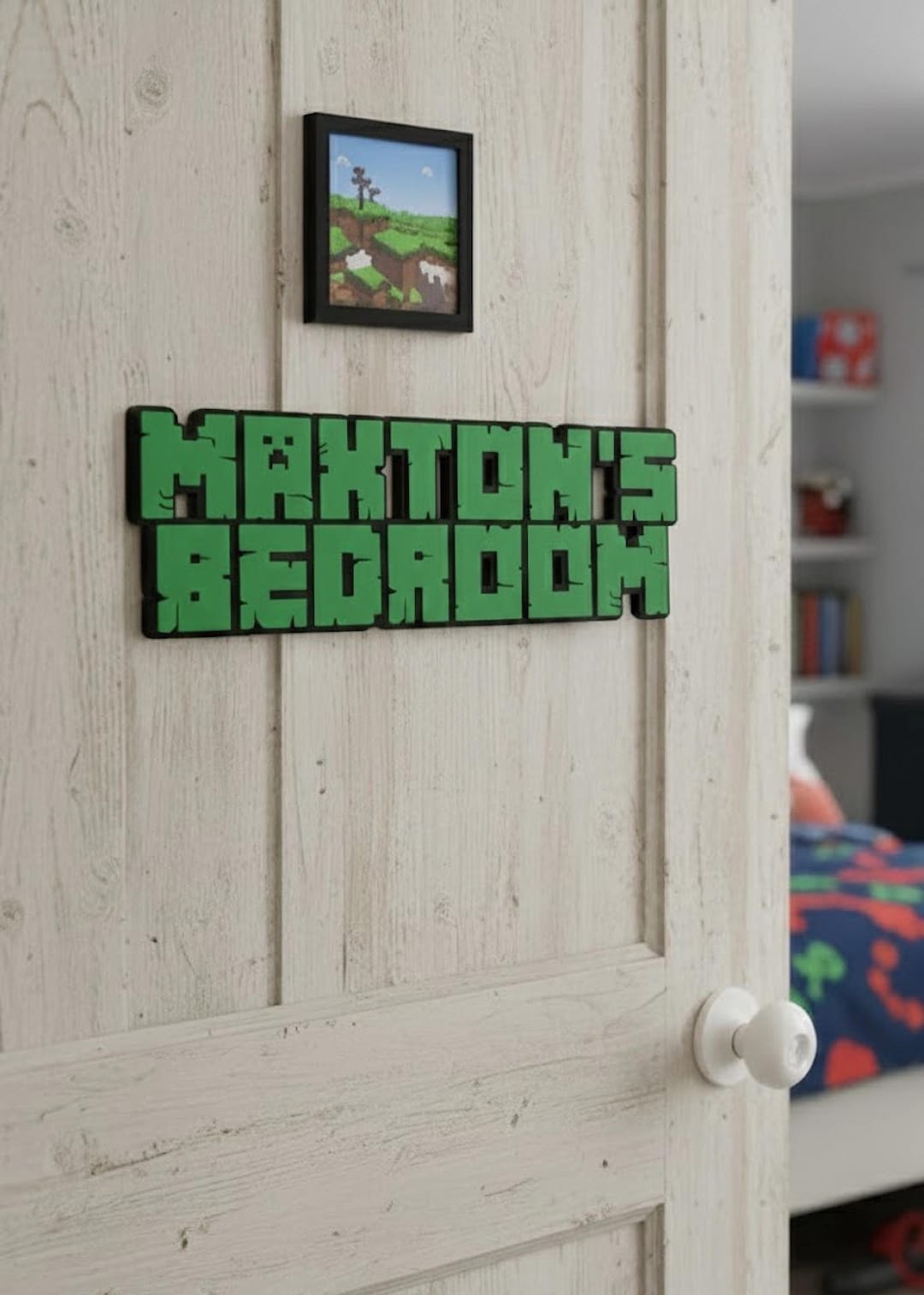 Customizable Minecraft Sign Custom Minecraft Name Sign – 3D Printed Gamer Decor - Etsy UK