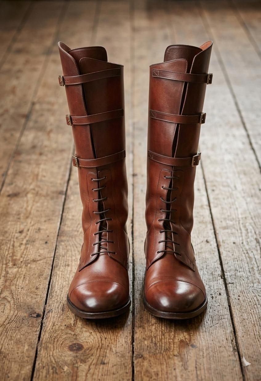Regency Men's Riding Boot Handmade Brown Leather Riding Boots for Men –vintage Tall Equestrian ...