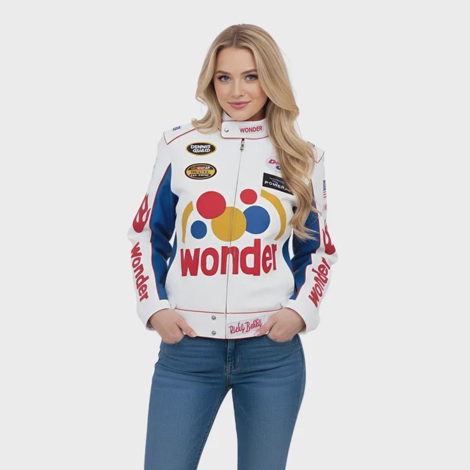 Wonder Racing Label Wonder Racing Jacket Ricky Bobby Style + FREE T-shirt & Balaclava ...