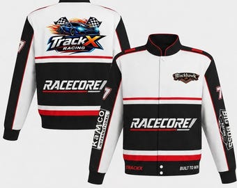 Godaddy NASCAR Racing Jacket #7 Danica Patrick Style | Black Green