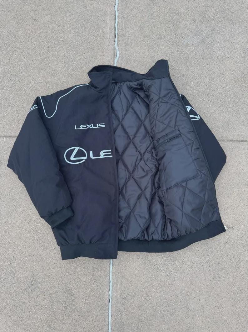 Lexus Racing Jacket – Sublimation Printed Padded Streetwear | Free
