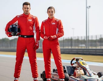 Pro Racing Go Kart Suit Set | Level 2 Karting Gear Kit with Suit, Gloves & Shoes | Adult and Youth Kart Race Outfit | Sublimation Design