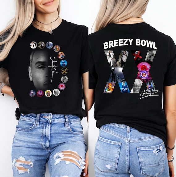 Chris Brown Breezy Bowl XX Tour Shirt - Concert Tee