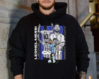 Lionel Messi Soccer Hoodie, Adult Fan Gift