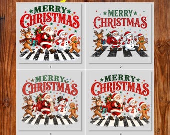 Christmas DTF Transfer, Merry Christmas DTF, Christmas Shirt Transfer, Santa DTF Transfer, Holiday Sublimation Transfer