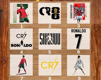 Cristiano Ronaldo CR7 DTF Heat Transfer Ready to Press, Soccer Legend Design for T Shirts Hoodies Sweatshirts, Football Fan Print