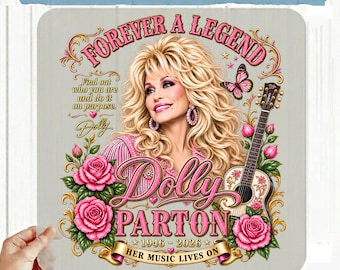 Dolly Parton DTF Transfer, Country Music Graphic, Cowgirl Shirt Design, Retro Western PNG, Ready to Press Heat Transfer for T Shirts