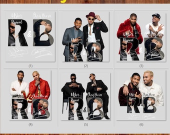 Chris Brown R&B DTF Heat Transfer , Music Shirt Designs (Ready to Press)Ready To Press DTF Transfer