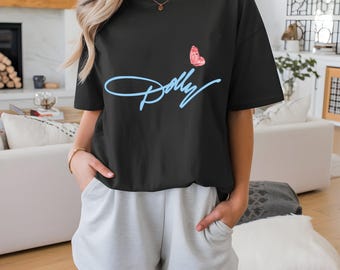Dolly Parton Shirt, Country Music T-Shirt, Western Graphic Tee, Retro Butterfly Shirt, Vintage Country Song Tee, Southern Women Shirt