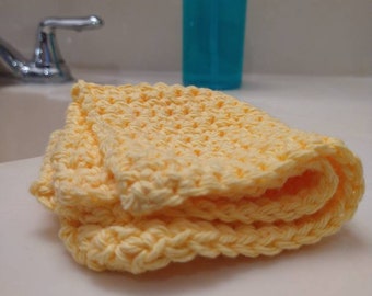 Cotton dish face cloth exfoliating crocheted