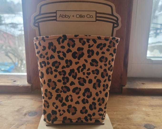 Reusable Ice Cup Sleeves - Leopard print - Eco Friendly