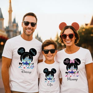 Custom Disney Vacation 2026 family vacation 2026 Shirts, Disney Trip 2026 Shirt, Disneyland Shirts, Disney Couple Shirts, Disneyworld