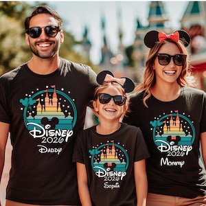 Custom Disney Vacation 2026 Shirt, Disney Family Shirts, Disney Trip 2026 Shirt, Disneyland Shirts, Disney Couple Shirts, Disneyworld Shirt