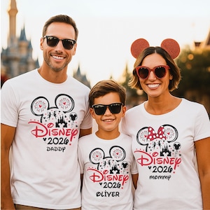Custom Disney Vacation 2026 Shirt, Disney Family Shirts, Disney Trip 2026 Shirt, Disneyland Shirts, Disney Couple Shirts, Disneyworld Shirt
