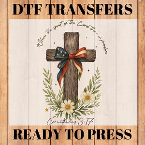 DTF transfers,Ready to Press DTF, Veterans Day, Land Of The Free DTF, 4th Of July Dtf , American Shirt , Patriotic Dtf, Independence Day Dtf