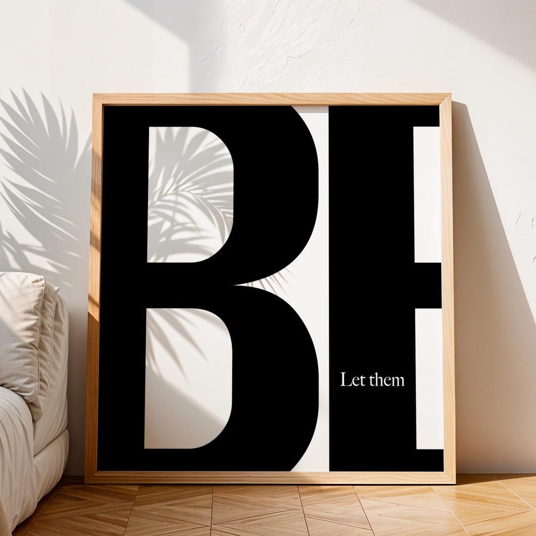 Let Them Theory Print | SIX COLORS INCLUDED | Mel Robbins Poster | Self ...