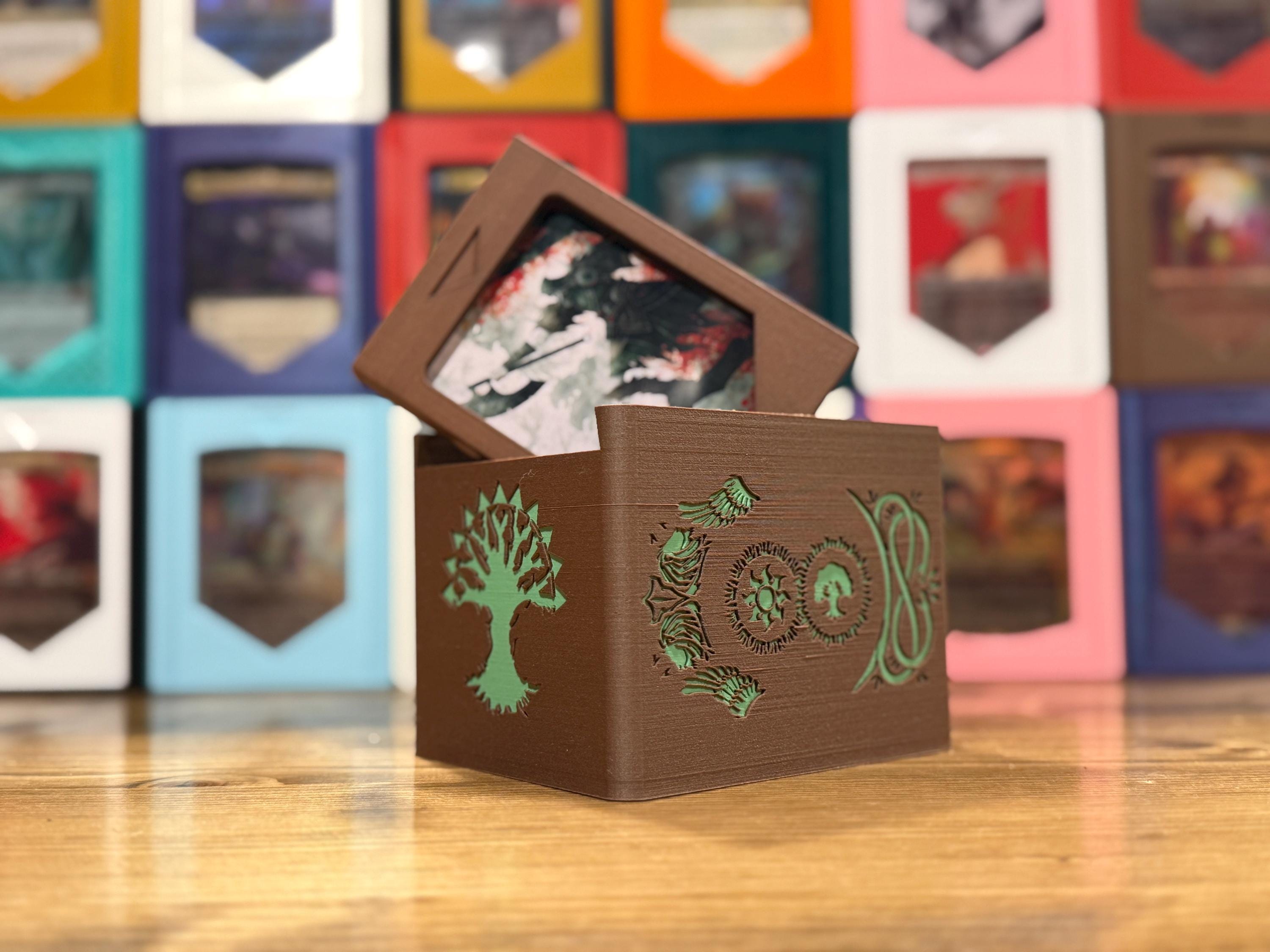 3DプリントされたセレズニアMTGデッキボックス：木製フィラメント