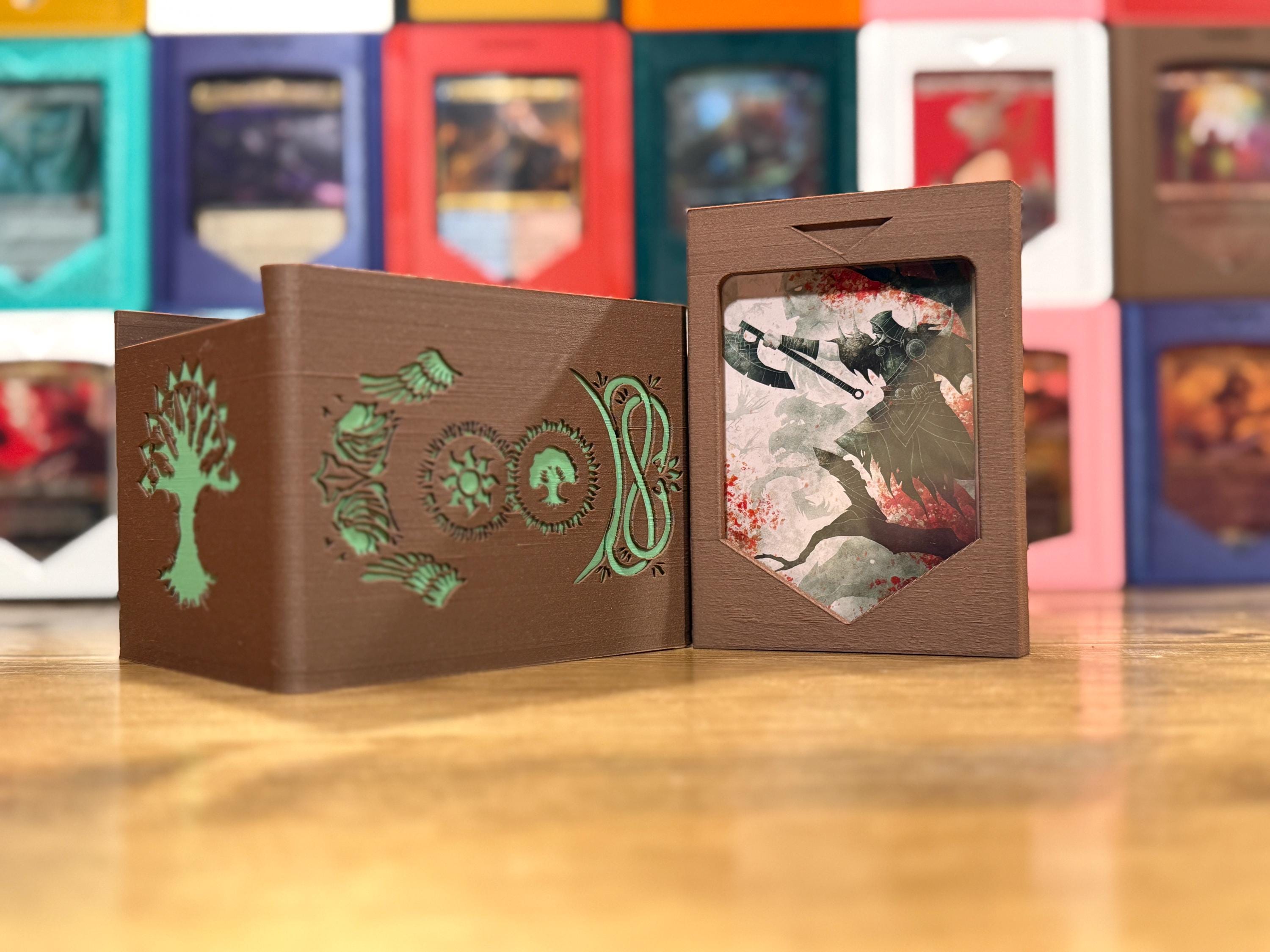 3DプリントされたセレズニアMTGデッキボックス：木製フィラメント