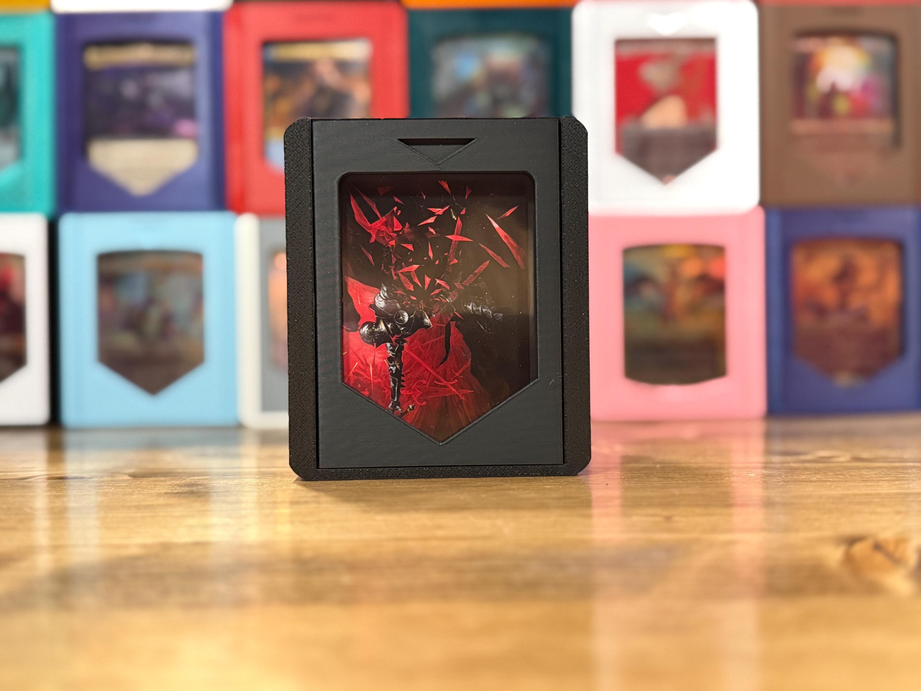 ラクドス MTG デッキボックス：3D プリントされた統率者戦ディスプレイ