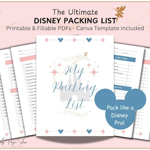 Ultimate Disney Packing List, Travel Essential, What to Bring, Organized Checklist, Pack Like a Pro, Clothing Planner, Adult, Baby, Kids