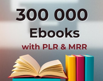 Plus de 300 000 ebooks Mega Bundle eBooks DPP et MRR revendables (téléchargement numérique)