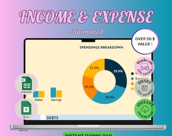 Annual Budget Planner: Google Sheets Template, Bill & Debt Tracker