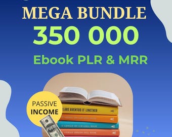 Plus de 350 000 livres électroniques groupés Mega Bundle de livres électroniques revendables au DPP et au RMP (téléchargement numérique)