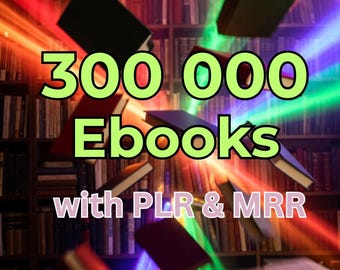 Plus de 300 000 ebooks Mega Bundle eBooks DPP et MRR revendables (téléchargement numérique)