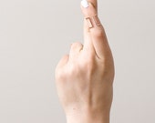 LAST ONE Rose Gold Knuckle Ring. Open Ring. Midi Ring. Gold, Silver, Rose Gold Adjustable
