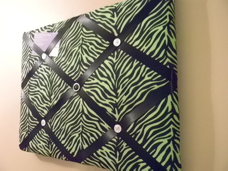 11 X 14 Green Zebra Memory Board Etsy