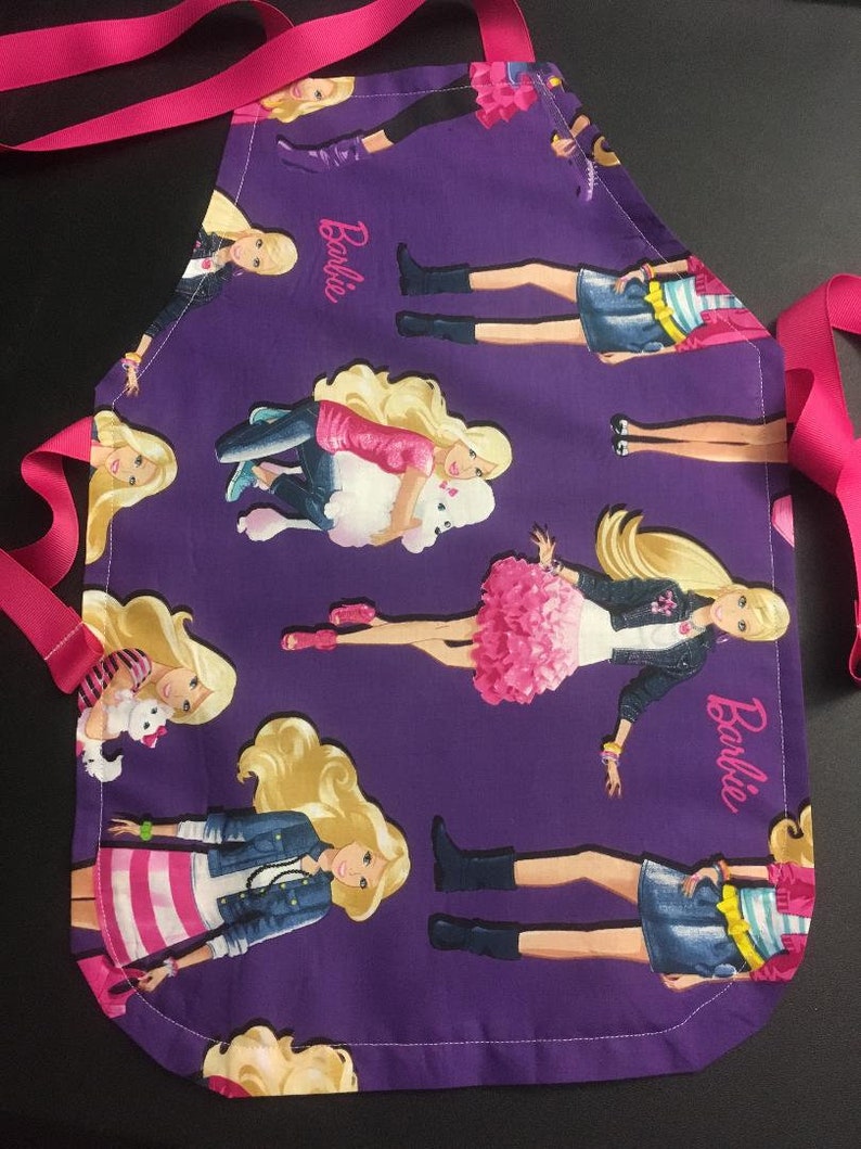 Barbie Kids Apron Purple
