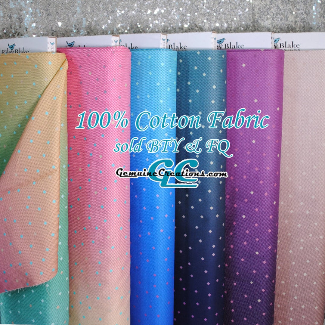 Ombre Fabrics, 100 Cotton Fabric, Gem Stones Cotton, Blending Quilt Fabric, Sold by the Yard