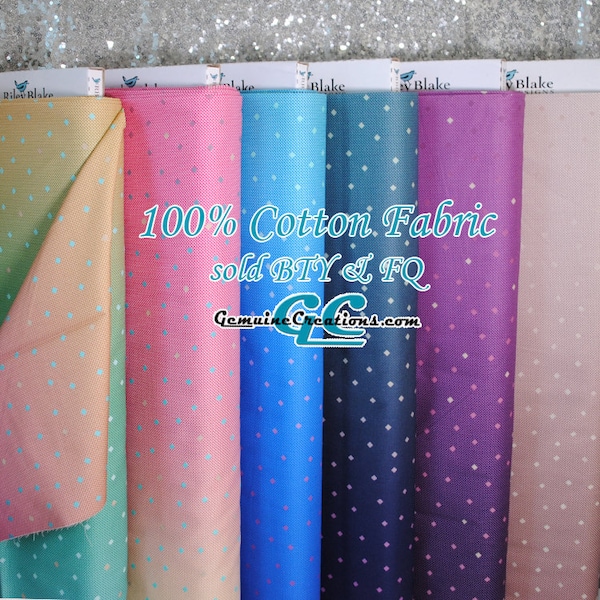 Ombre Fabrics, 100% Cotton Fabric, Gem Stones Cotton, Blending Quilt Fabric, Sold by the Yard, Fat Quarter Fabric, Blender Quilting Fabric