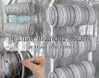 Wooden Style Headband Holders Standing or Hanging Storage Rustic Fabric Woman's Hairband Display Tree Ladies Hair Accessory Organizer