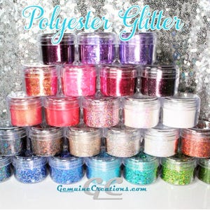 Polyester Glitter Solvent Resistant Glitter Chunky Glitter Extra Fine Glitter Metallic Glitter Holographic Glitter Iridescent Glitter