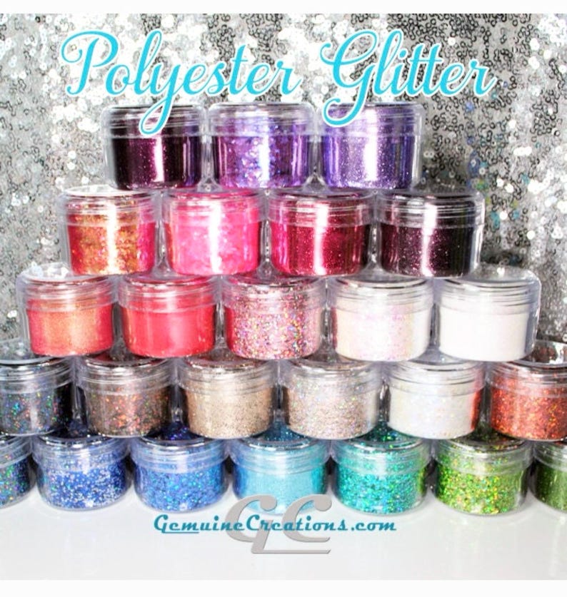 Paillettes en polyester : résistantes aux solvants, épaisses, extra fines, irisées image 1