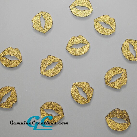 100 Stück Golden Love Konfetti – Glitzerpapier, 2,5x5,1 Cm, Für Hochzeit, Verlobung & Feiern