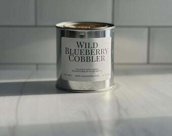 Wild Blueberry Cobbler Kokosnuss Sojakerze