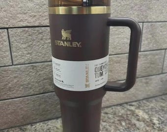 Stanley 40oz Quencher Chocolate Gold Tumbler Limited Edition Insulated Cup with Handle and Straw father day gift