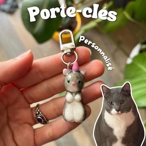 Personalized handmade polymer clay keychains