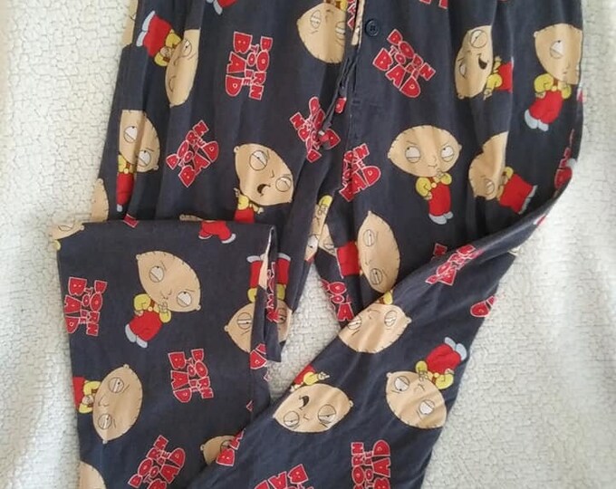 Family Guy Pajama Pants, Stewie Pajama Pants, Lounge Wear, Preowned