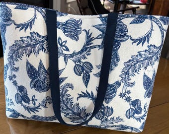 Pretty Dish Mat Tote/Market Bag