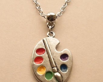 Palette Necklace,  Art Lover,  Artist Gift